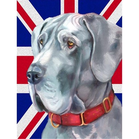 PATIOPLUS Great Dane With English Union Jack British Flag Flag Garden Size PA252590